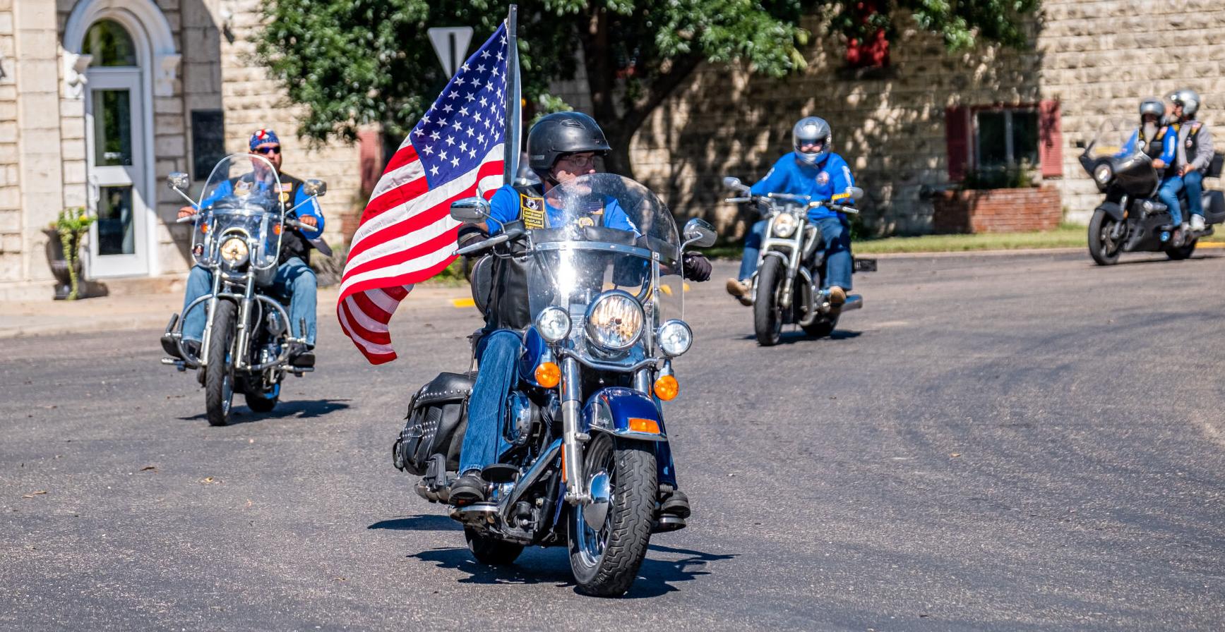 Legion Riders stop in Blue Rapids